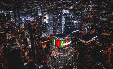 Los Angeles, aerial view, buildings, cityscape