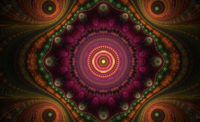 Artwork, fractal, pattern, mandala, kaleidoscope