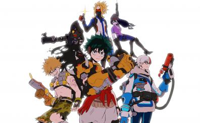 Anime, Boku No Hero academia, characters, art