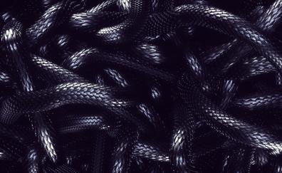 Snake skin texture, metallic