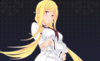 Blonde, anime girl, Erina Nakiri