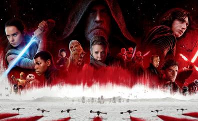 Star wars: the last jedi, movie, poster, 2017