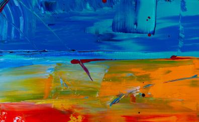 Brushmarks, colorful, texture, art