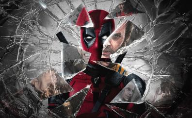 Deadpool and Wolverine, come back movie, scattered glass