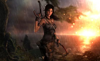 Lara Croft, Tomb Raider, game, video game, archer