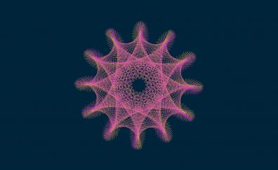 Mandala, circles, pattern, minimal, art