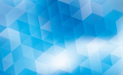 Triangles, gradient, blue, abstract