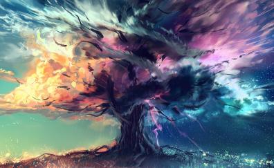 Tree of life, fantasy, artwork