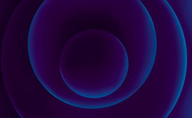 Purple balls, circles, iPhone 12, 2020