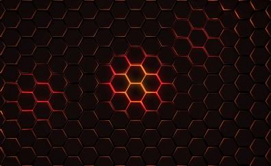 Hexagon, abstract, geometry