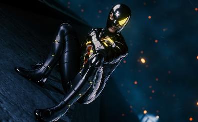 Game, dark suit, Spider-man PS4
