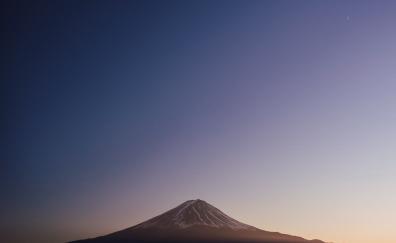 Mount fuji, nature, blue sky, minimal