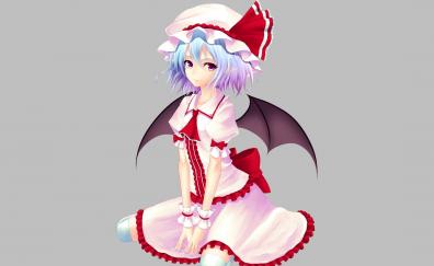 Remilia Scarlet, small wings, cute, anime