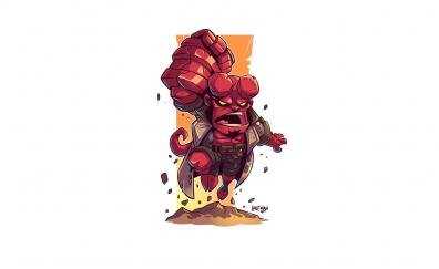 Minimal, Hellboy, art