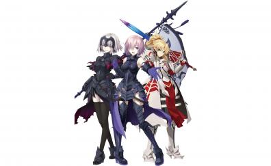 Anime girls, fate/grand order, Jeanne d'arc, Ruler, Saber
