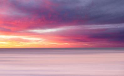 Nature, sunset, blur, seascape