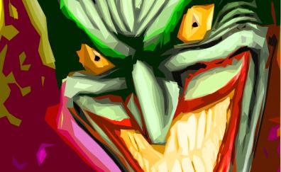 Joker, clown, villain, comics, art