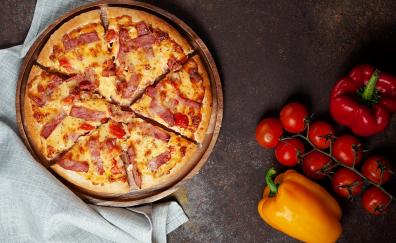 Tomato, pizza, food