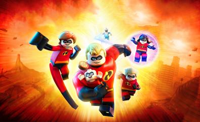 The incredibles 2, animation movie, 2018, lego, figure
