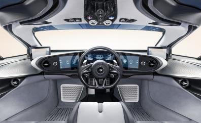 McLaren Speedtail, interior, sports luxury car