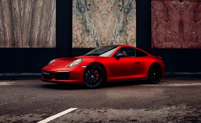 Porsche Carrera, red