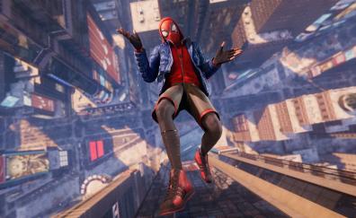Spider-man, video game, jump, 2020