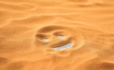 Desert, sand, smiley