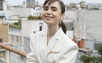 Beautiful smile, 2023, Lily Collins