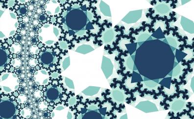 Pattern, fractal, polygons, hexagons