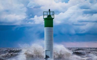 Coast, lighthouse