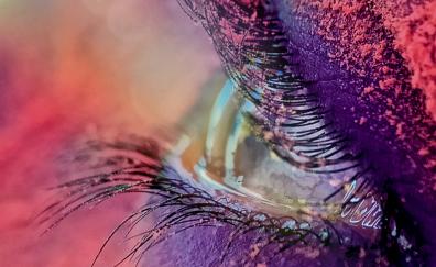Eyes, close up, colorful