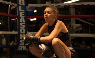 Gigi Hadid, Stuart Weitzman X, photoshoot, boxing