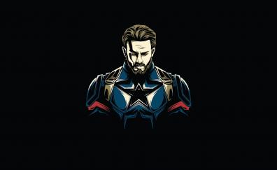 First Avenger, Captain America, minimalist