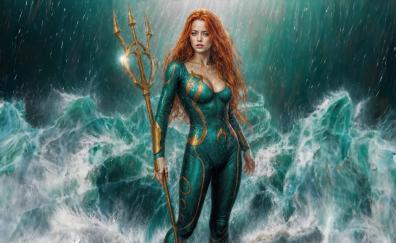 Mystical superhero, Mera, the sea queen