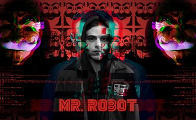 Mr. robot, glitch art, tv series