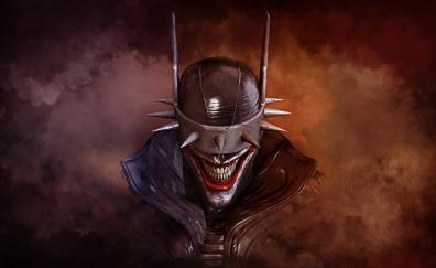 Artwork, Joker, villain, evil smile
