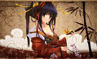 Art, anime, original, Japanese, traditional dress