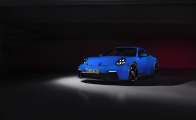 Porsche 911 GT3, 2021 blue car