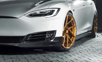 Tesla Model S, novitec, wheels, luxury car