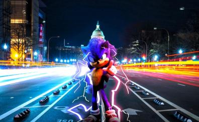 Movie, Sonic The Hedgehog, fastest creature, art