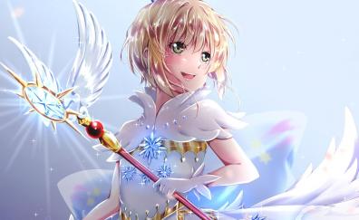 Angel, Sakura Kinomoto, cute, anime girl