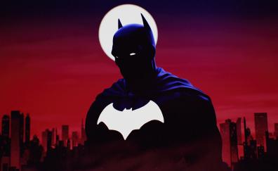 The Batman, minimal art, dark