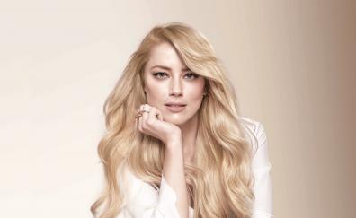 Actress, blonde, beautiful, long hair, Amber Heard