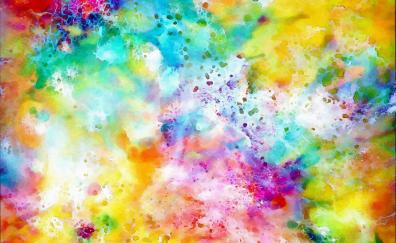 Water color, colorful, splashes, art