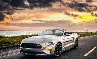 Ford mustang GT, convertible, 2019 car