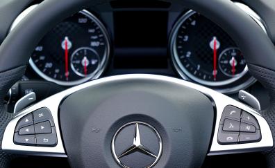 Mercedes-Benz, interior, steering