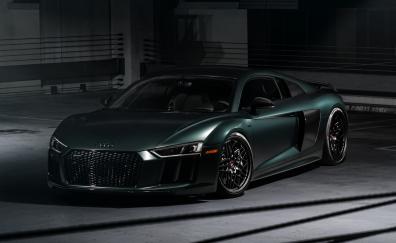 Basement, dark green, Audi R8