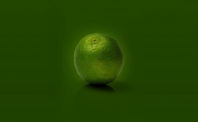 Lemon, green, fruits, portrait