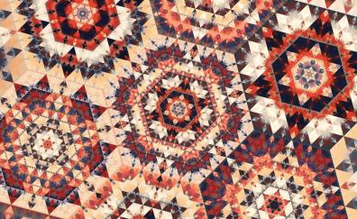 Artwork, hexagonal, pattern, fractal