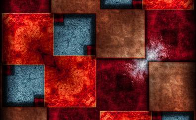 Boxes, squares, colorful, abstract